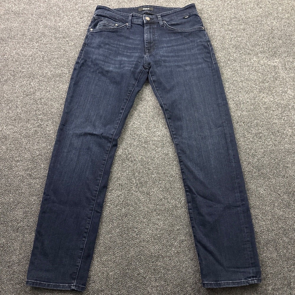 Mavi Marcus Slim Straight Leg Jeans Mens 30/32 Dark Indigo Blue Denim Pant